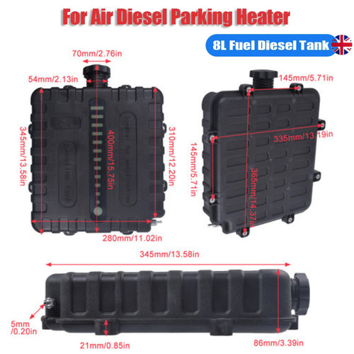 Air diesel heater fuel tank - 8l,